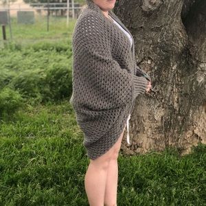 Crochet blanket sweater